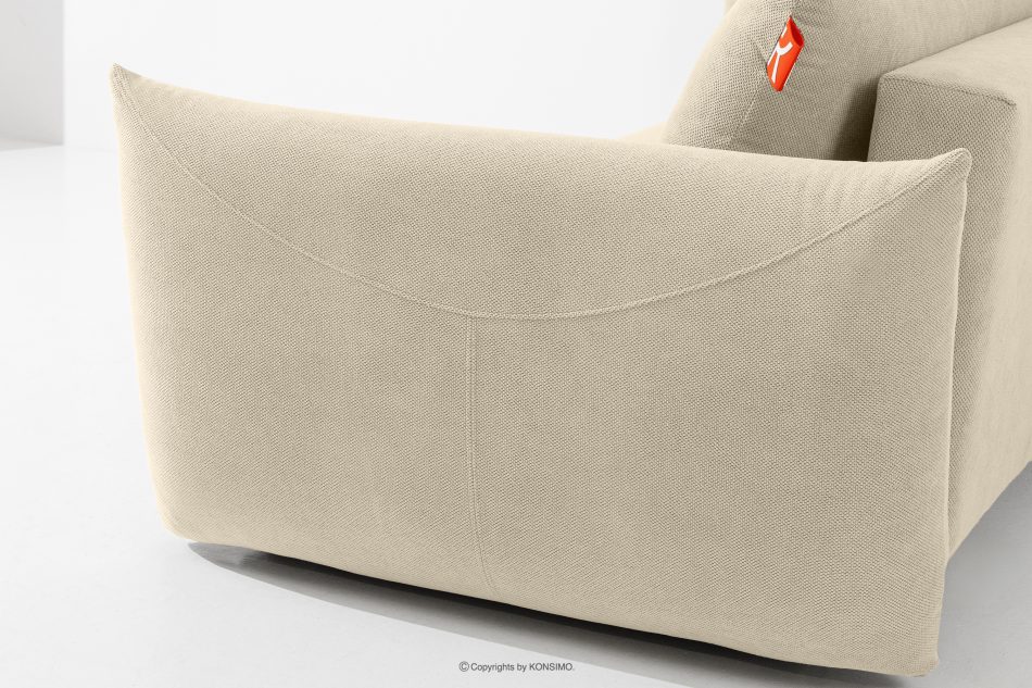 LAVIS Moderná pohovka s úložným priestorom na posteľnú bielizeň v ecru farbe ecru - obrázok 6