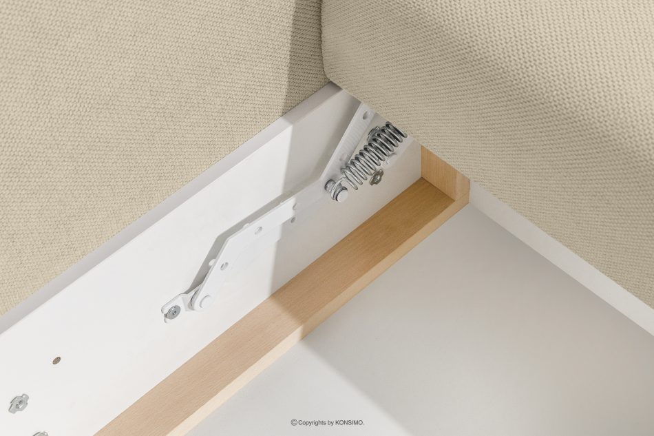 LAVIS Moderná pohovka s úložným priestorom na posteľnú bielizeň v ecru farbe ecru - obrázok 8