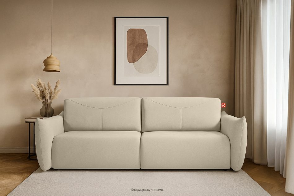 LAVIS Moderná pohovka s úložným priestorom na posteľnú bielizeň v ecru farbe ecru - obrázok 11