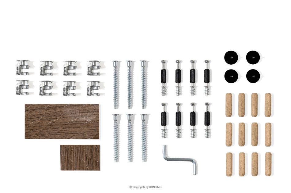 FABER Jedálenský stôl v modernom štýle tmavý orech tmavý orech - obrázok 10