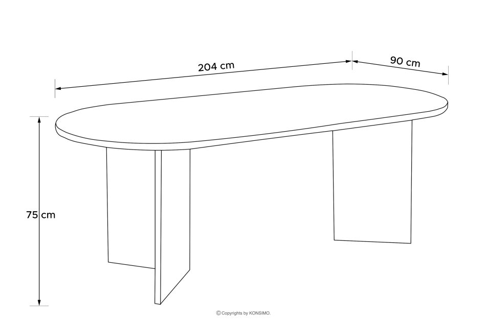 FABER Jedálenský stôl v modernom štýle tmavý orech tmavý orech - obrázok 13
