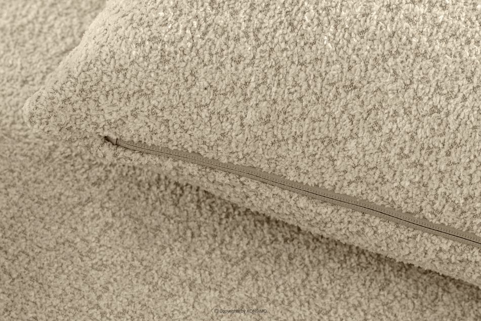 ELOSA Kreslo Japandi v svetlo béžovej bouclé tkanine světle béžová - obrázok 9