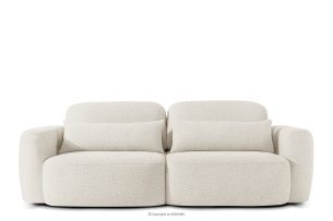 ELOSA, https://konsimo.sk/kolekcie/elosa/ 3-miestna pohovka Japandi z bielej bouclé látky bílá - obrázok