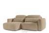 ELOSA Rohová pohovka Japandi z bouclé tkaniny ľavá béžová béžová - obrázok 4