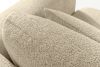 ELOSA Rohová pohovka Japandi z bouclé tkaniny ľavá svetlo béžová světle béžová - obrázok 10