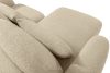 ELOSA Rohová pohovka Japandi z bouclé tkaniny ľavá svetlo béžová světle béžová - obrázok 12