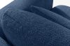 ELOSA Rohová sedačka v japonskom štýle z bouclé tkaniny ľavá tmavomodrá tmavě modrá - obrázok 10