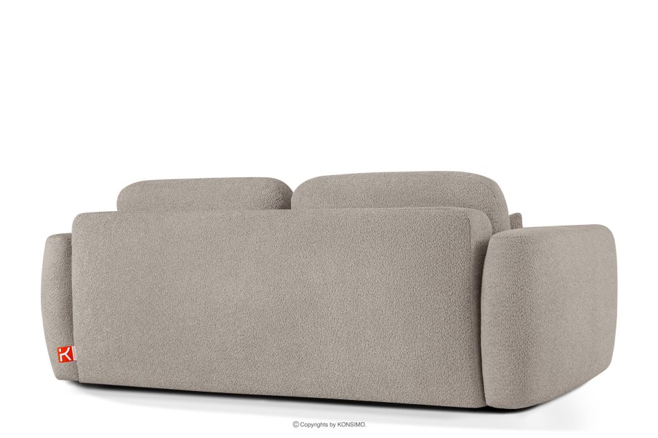 ELOSA Pohovka a kreslo Japandi v sivej bouclé látke šedá - obrázok 6