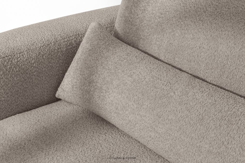 ELOSA Pohovka a kreslo Japandi v sivej bouclé látke šedá - obrázok 9