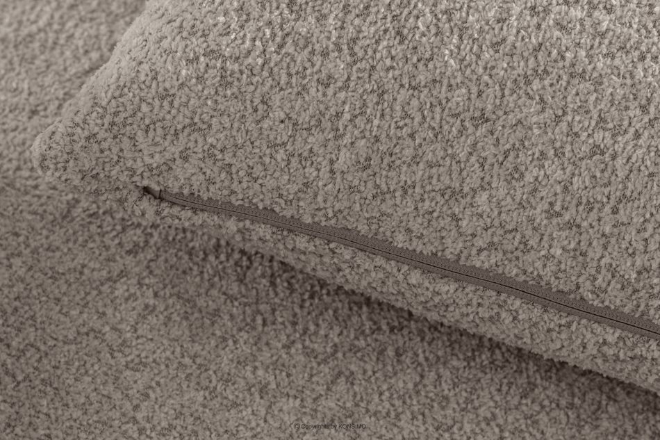 ELOSA Pohovka a kreslo Japandi v sivej bouclé látke šedá - obrázok 11