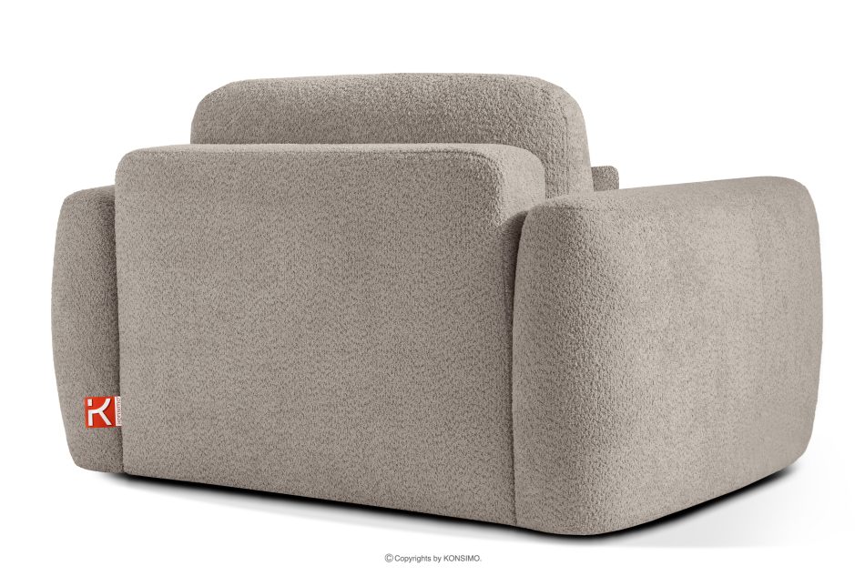 ELOSA Pohovka a kreslo Japandi v sivej bouclé látke šedá - obrázok 19