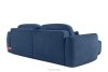 ELOSA Pravá rohová pohovka a kreslo v japonskom štýle tmavomodrá bouclé látka tmavě modrá - obrázok 7