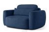 ELOSA Pravá rohová pohovka a kreslo v japonskom štýle tmavomodrá bouclé látka tmavě modrá - obrázok 18