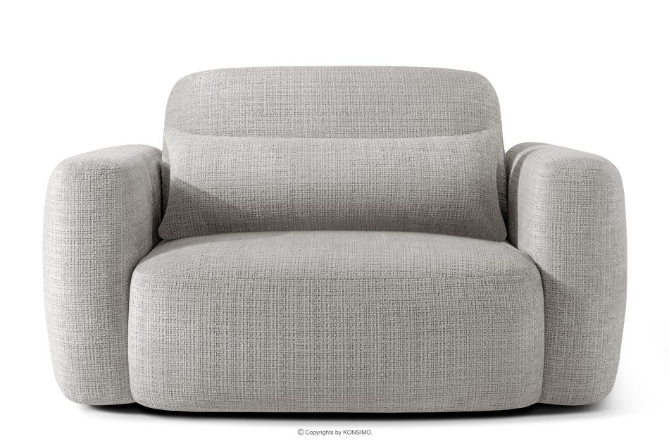 ELOSA Kreslo Japandi zo svetlosivej ženilky světle šedá - obrázok 0