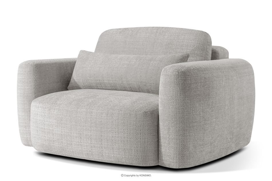 ELOSA Kreslo Japandi zo svetlosivej ženilky světle šedá - obrázok 2