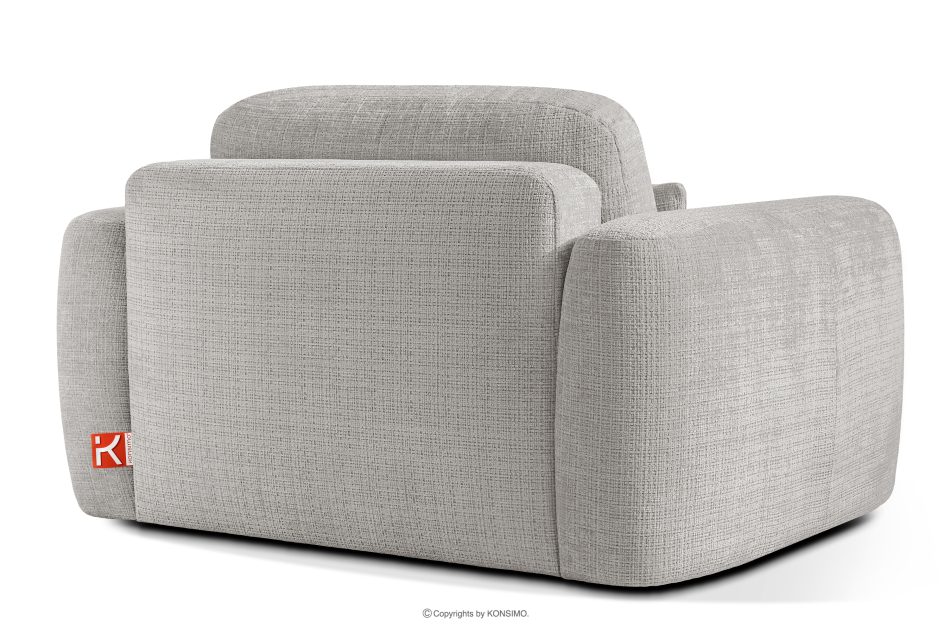 ELOSA Kreslo Japandi zo svetlosivej ženilky světle šedá - obrázok 4