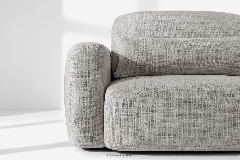 ELOSA Kreslo Japandi zo svetlosivej ženilky světle šedá - obrázok 5