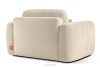 ELOSA Kreslo Japandi z krémovej ženilky krémová - obrázok 5