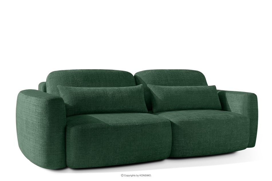 ELOSA Japonská pohovka a kreslo zo zelenej ženilky zelená - obrázok 4