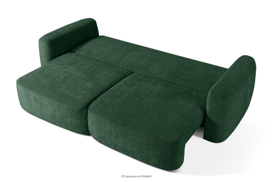 ELOSA Japonská pohovka a kreslo zo zelenej ženilky zelená - obrázok 5