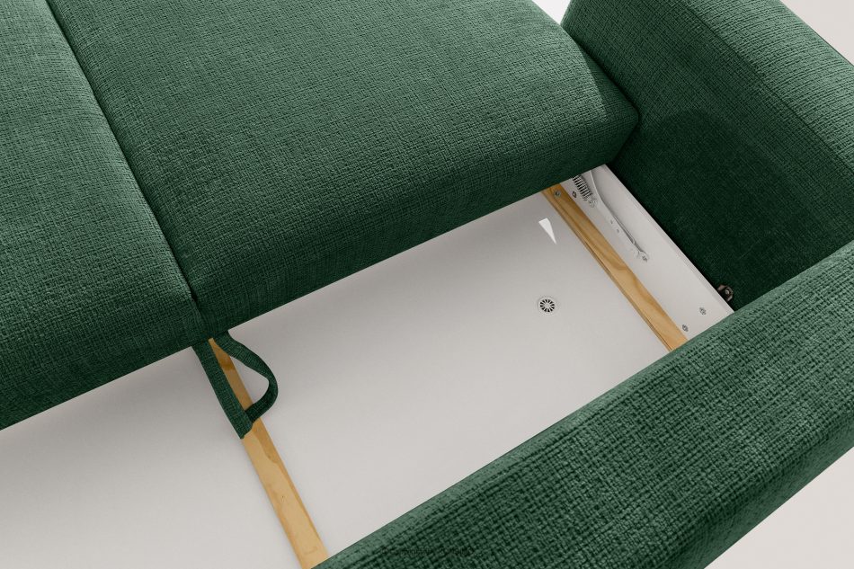 ELOSA Japonská pohovka a kreslo zo zelenej ženilky zelená - obrázok 13