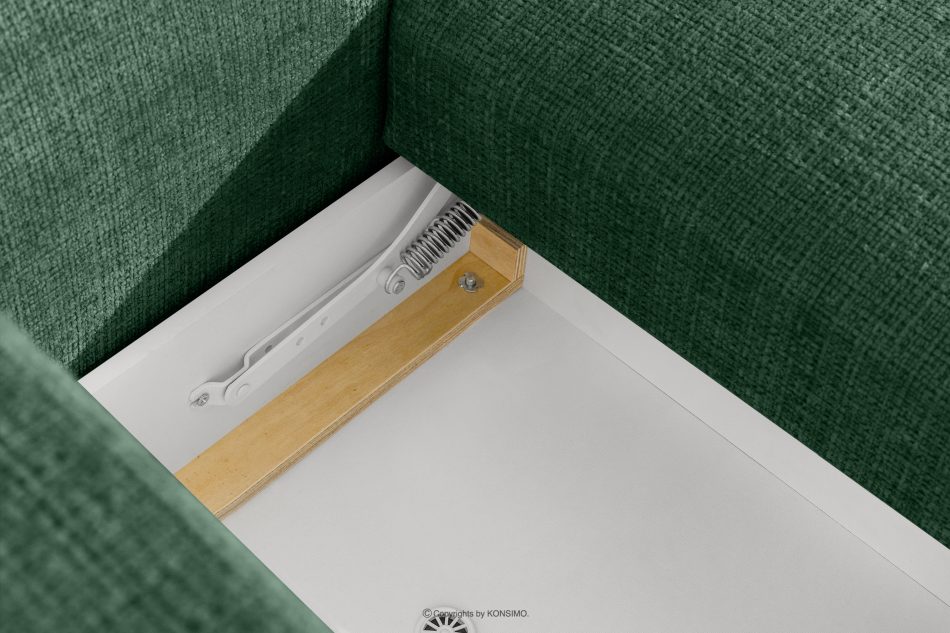 ELOSA Japonská pohovka a kreslo zo zelenej ženilky zelená - obrázok 14