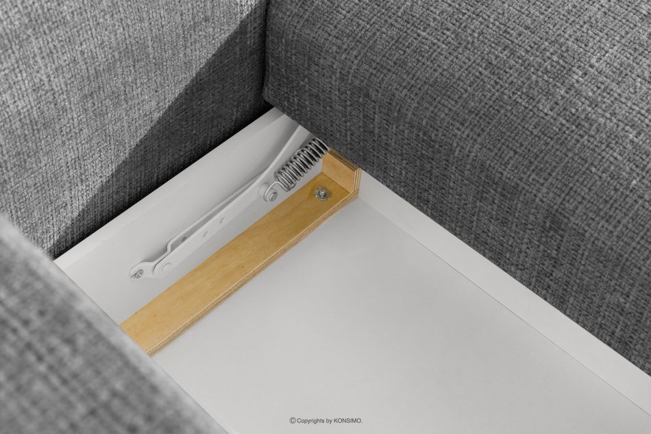 ELOSA Pravá rohová pohovka a kreslo v štýle Japandi tmavosivá ženilka tmavě šedá - obrázok 15