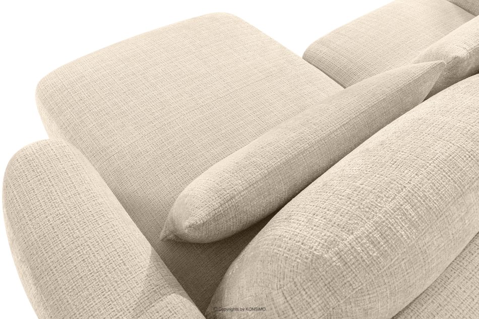 ELOSA Pravá rohová pohovka a kreslo v štýle Japandi krémová ženilka krémová - obrázok 12