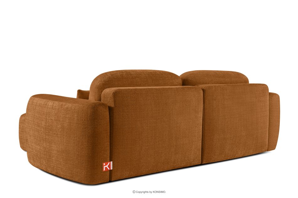 ELOSA Ľavá rohová sedačka a kreslo v japonskom štýle červená ženilka rudá - obrázok 6