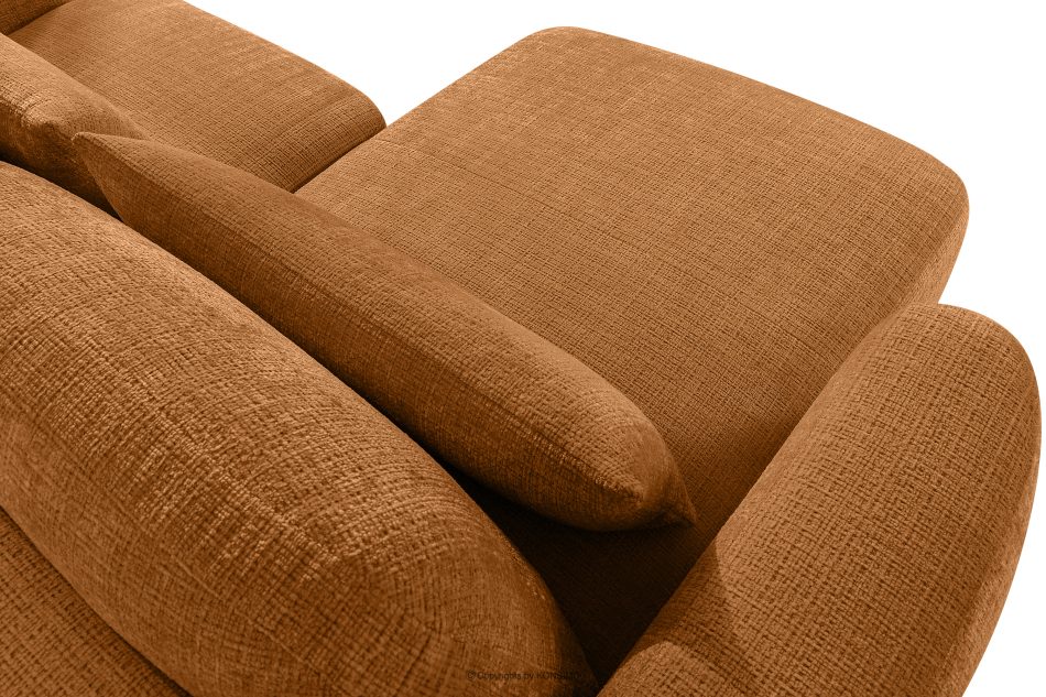 ELOSA Ľavá rohová sedačka a kreslo v japonskom štýle červená ženilka rudá - obrázok 12