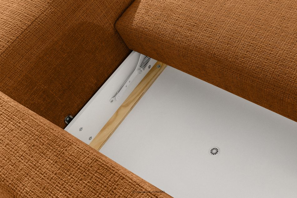 ELOSA Ľavá rohová sedačka a kreslo v japonskom štýle červená ženilka rudá - obrázok 13