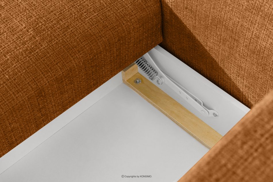 ELOSA Ľavá rohová sedačka a kreslo v japonskom štýle červená ženilka rudá - obrázok 14