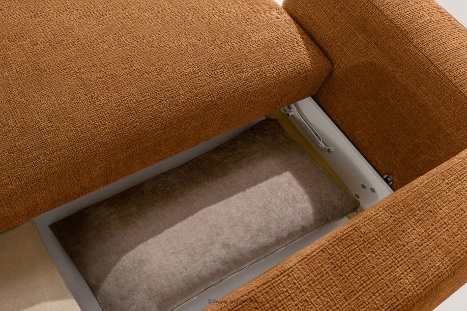 ELOSA Ľavá rohová sedačka a kreslo v japonskom štýle červená ženilka rudá - obrázok 15