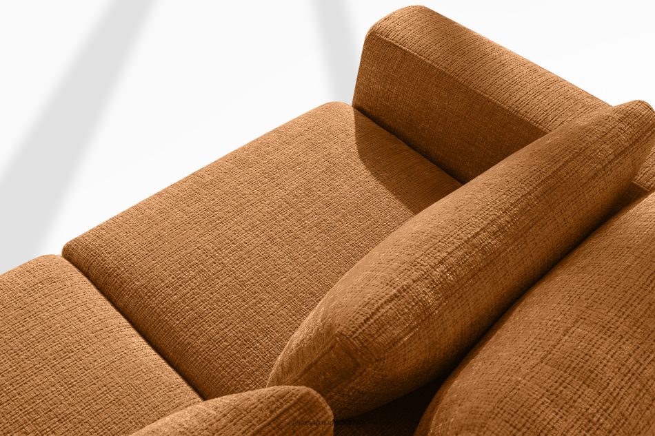 VERUS Mäkká rohová pohovka zšenilová tkanina pravá červená červená - obrázok 6