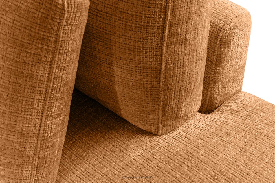 VERUS Mäkká rohová pohovka zšenilová tkanina pravá červená červená - obrázok 8