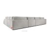 VERUS Veľká pohodlná rohová pohovka do obývacej izby šenilová látka pravá strana svetlo sivá svetlo šedá - obrázok 5
