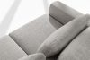 VERUS Veľká pohodlná rohová pohovka do obývacej izby šenilová látka pravá strana svetlo sivá svetlo šedá - obrázok 7
