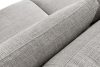 VERUS Veľká pohodlná rohová pohovka do obývacej izby šenilová látka pravá strana svetlo sivá svetlo šedá - obrázok 8