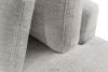 VERUS Veľká pohodlná rohová pohovka do obývacej izby šenilová látka pravá strana svetlo sivá svetlo šedá - obrázok 9
