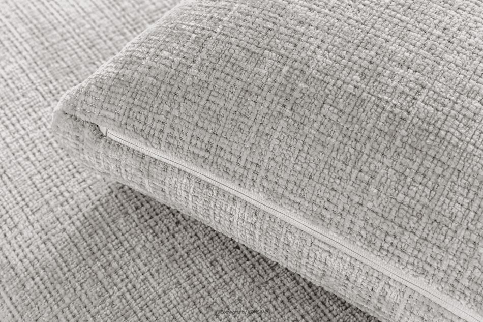 VERUS Veľká pohodlná rohová pohovka do obývacej izby šenilová látka pravá strana svetlo sivá svetlo šedá - obrázok 9