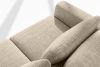 VERUS Veľká pohodlná rohová pohovka do obývacej izby šenilová látka pravá strana krémová krémová - obrázok 7