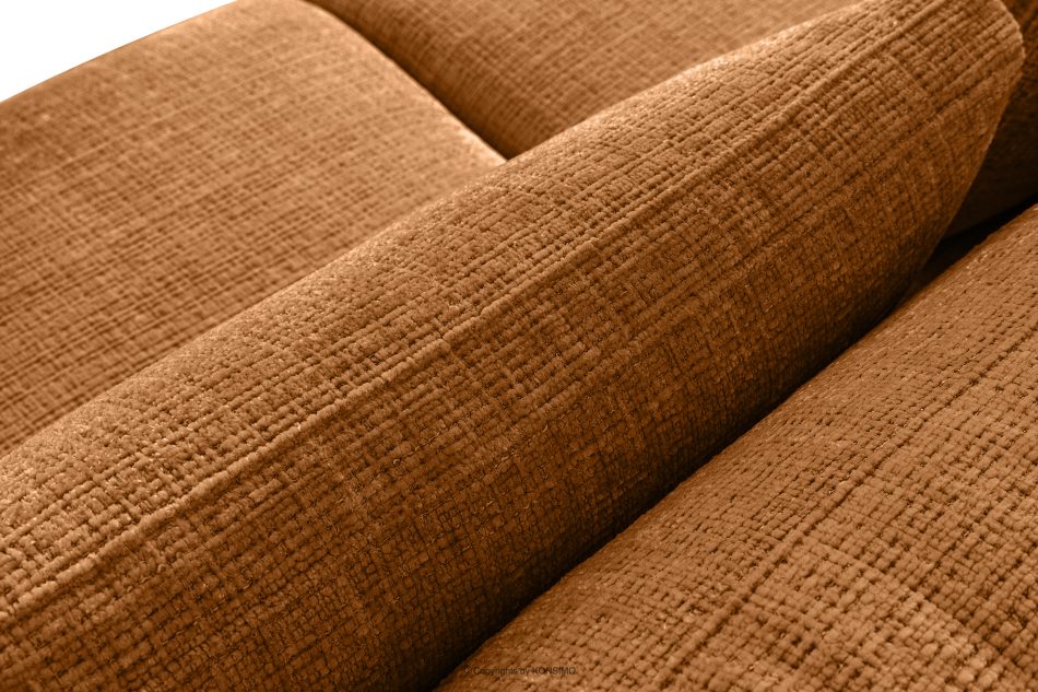 VERUS Veľká pravostranná rohová pohovka do obývacej izby z červenej ženilky červená - obrázok 7