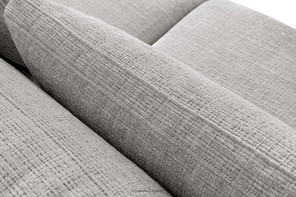 VERUS Veľká rohová pohovka do obývacej izby šenilová látka ľavá svetlo sivá svetlo šedá - obrázok 7