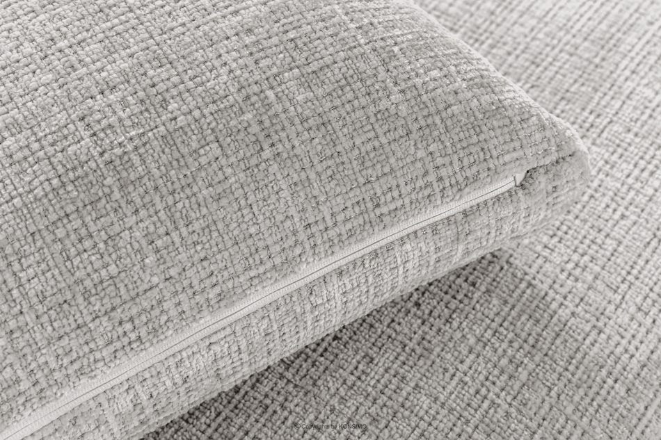 VERUS Veľká rohová pohovka do obývacej izby šenilová látka ľavá svetlo sivá svetlo šedá - obrázok 9