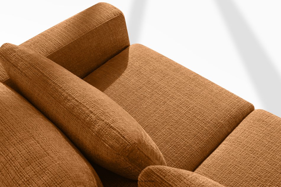 VERUS Veľká rohová sedačka zšenilová tkanina ľavá červená červená - obrázok 6