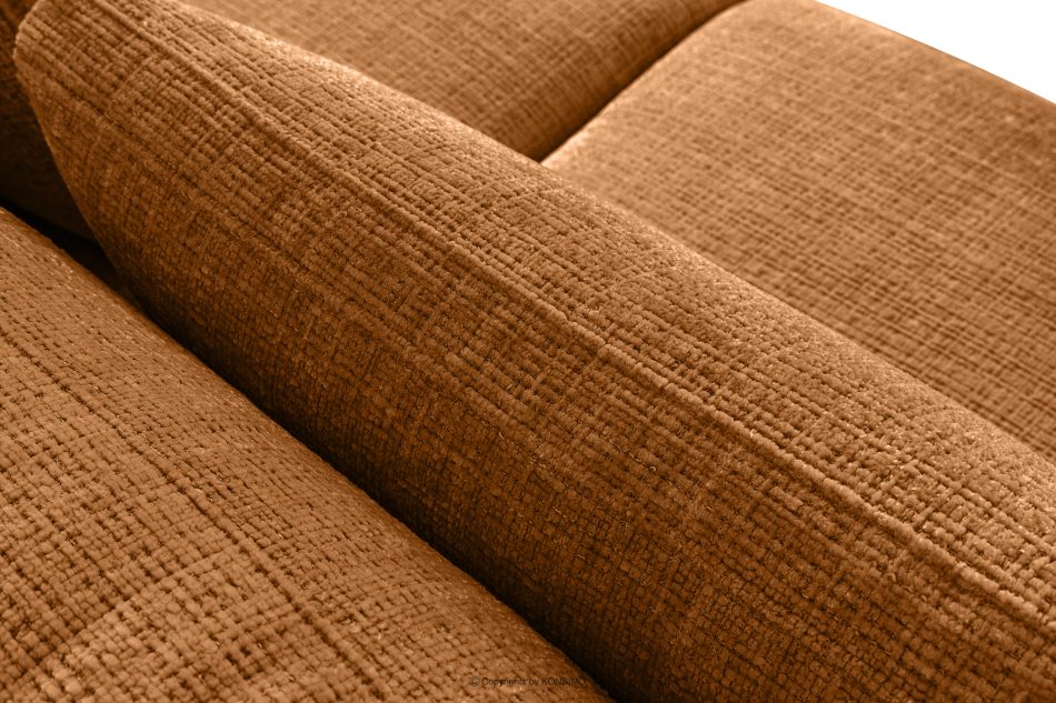 VERUS Veľká rohová sedačka zšenilová tkanina ľavá červená červená - obrázok 7