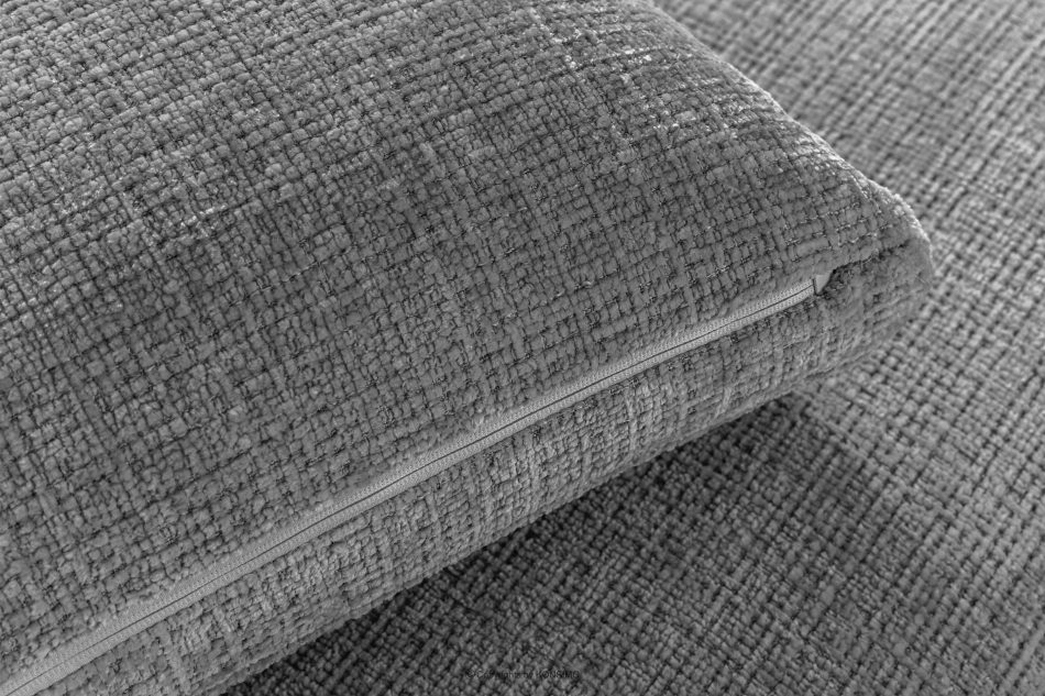 VERUS Veľká pohodlná rohová pohovka do obývacej izby šenilová látka ľavostranná tmavo sivá tmavo šedá - obrázok 9