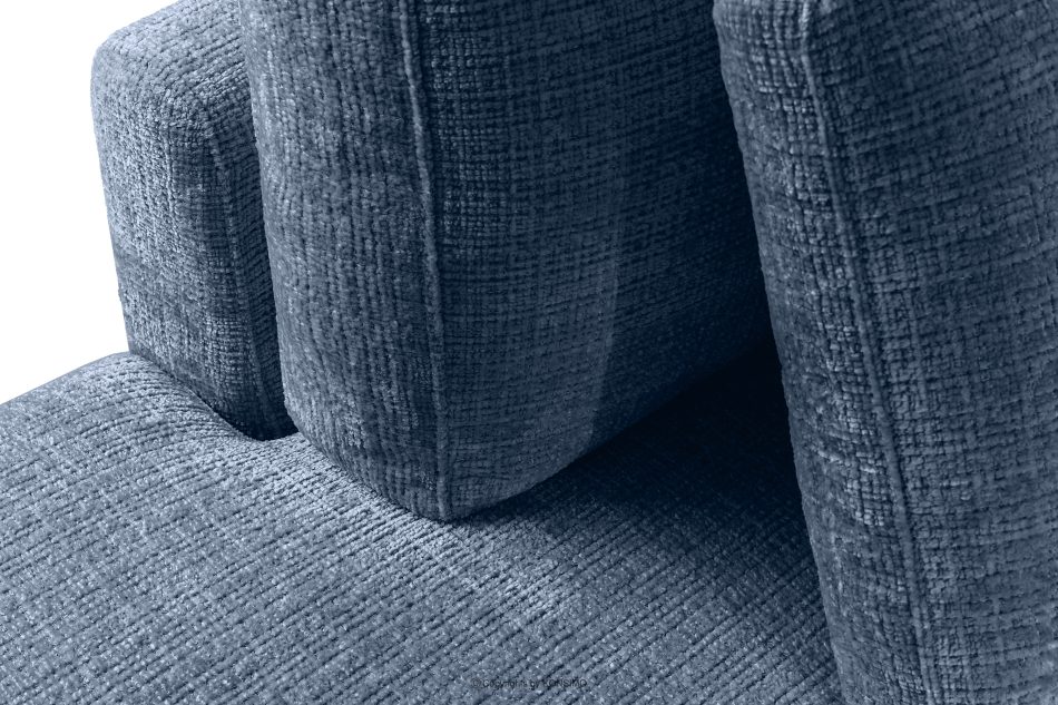 VERUS Veľká rohová pohovka do obývacej izby zšenilová tkanina ľavá tmavomodrá námornícka modrá - obrázok 8