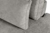 VERUS Pohodlná pravostranná rohová sedačka z tkanej látky svetlošedá svetlo sivá - obrázok 9