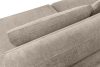 VERUS Pohodlná rohová pohovka do obývacej izby tkaná látka pravá strana svetlo béžová svetlo béžová - obrázok 8